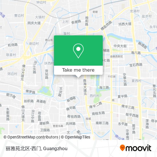 丽雅苑北区-西门 map