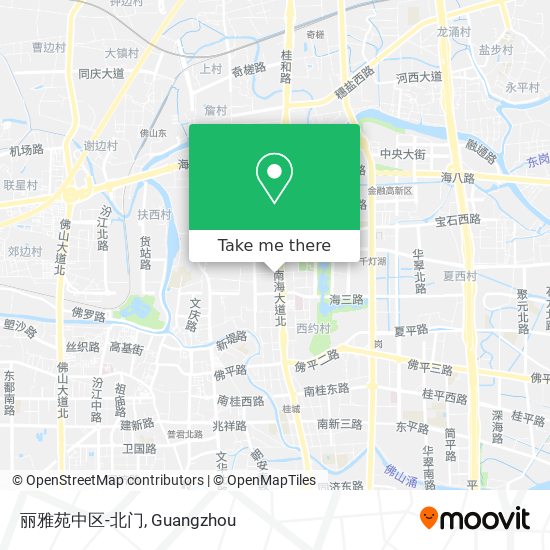 丽雅苑中区-北门 map