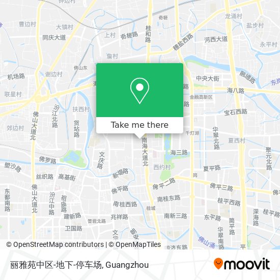 丽雅苑中区-地下-停车场 map