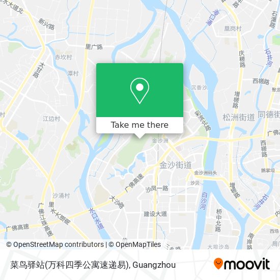 菜鸟驿站(万科四季公寓速递易) map
