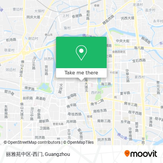 丽雅苑中区-西门 map