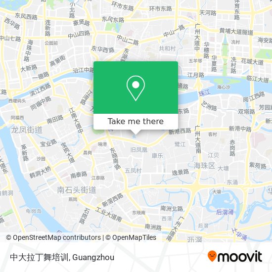 中大拉丁舞培训 map