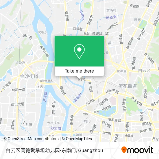 白云区同德鹅掌坦幼儿园-东南门 map