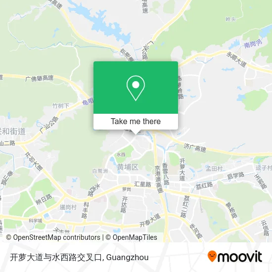 开萝大道与水西路交叉口 map