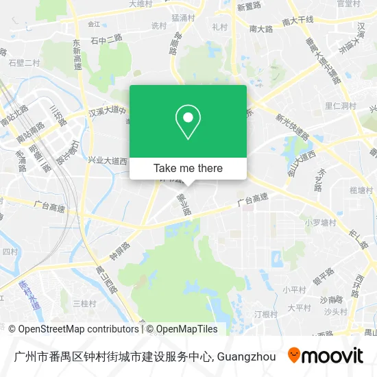 广州市番禺区钟村街城市建设服务中心 map
