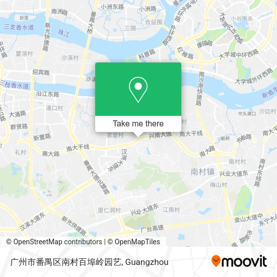 广州市番禺区南村百埠岭园艺 map