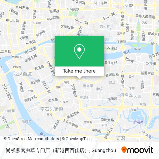 尚栈燕窝虫草专门店（新港西百佳店） map