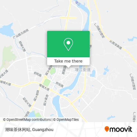 潮味茶休闲站 map