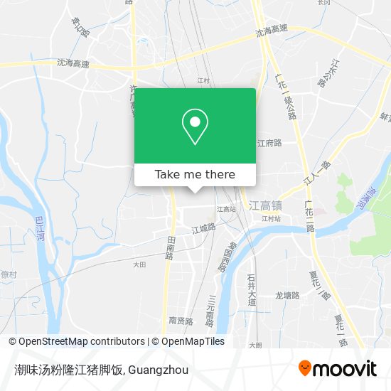 潮味汤粉隆江猪脚饭 map
