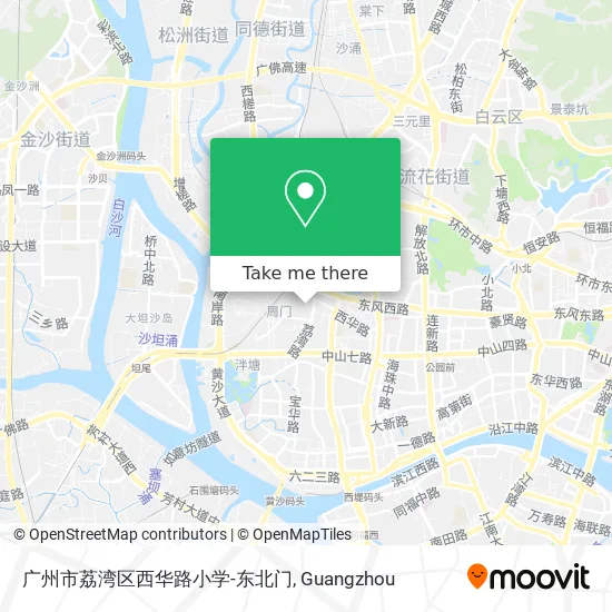 广州市荔湾区西华路小学-东北门 map