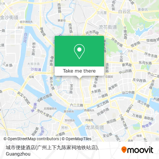 城市便捷酒店(广州上下九陈家祠地铁站店) map