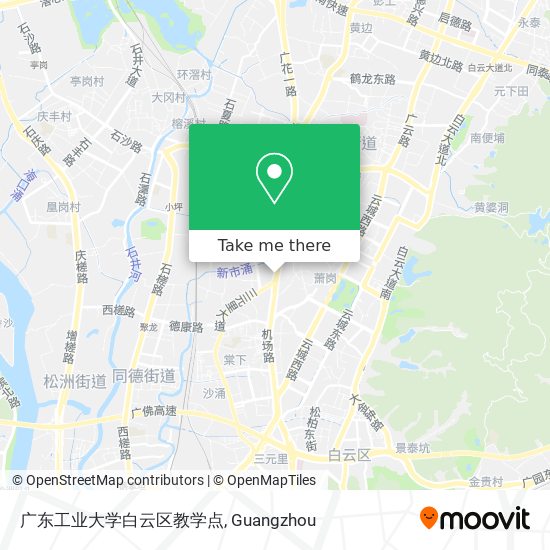 广东工业大学白云区教学点 map