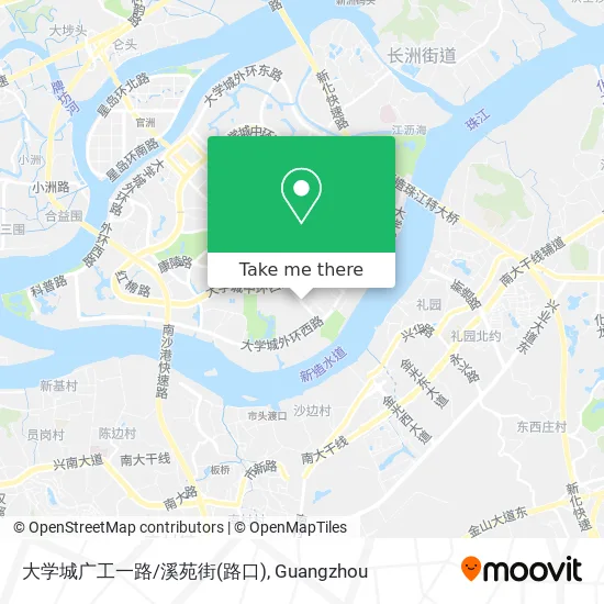 大学城广工一路/溪苑街(路口) map