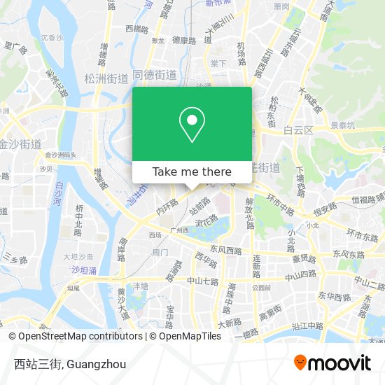 西站三街 map