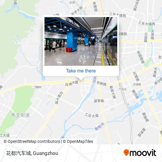 花都汽车城 map