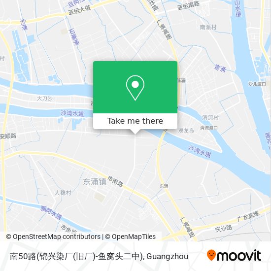 南50路(锦兴染厂(旧厂)-鱼窝头二中) map