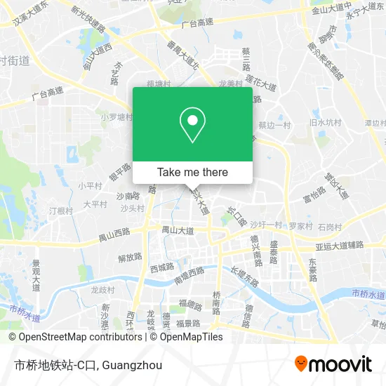 市桥地铁站-C口 map
