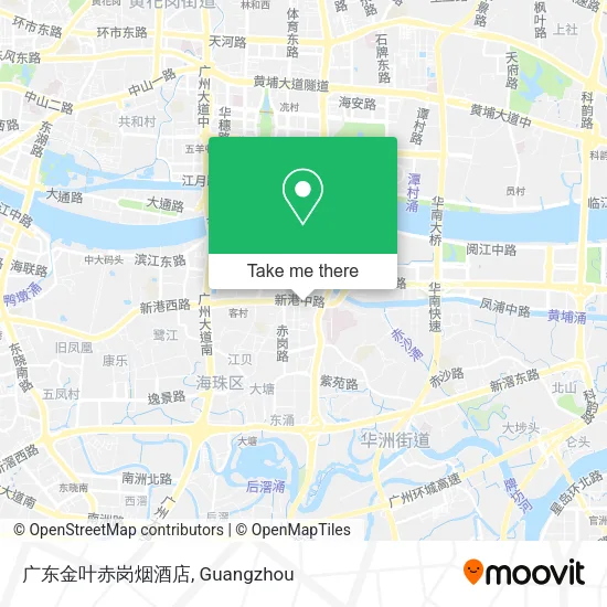 广东金叶赤岗烟酒店 map