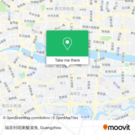 福音到咱家酸菜鱼 map