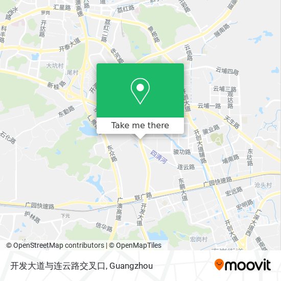 开发大道与连云路交叉口 map