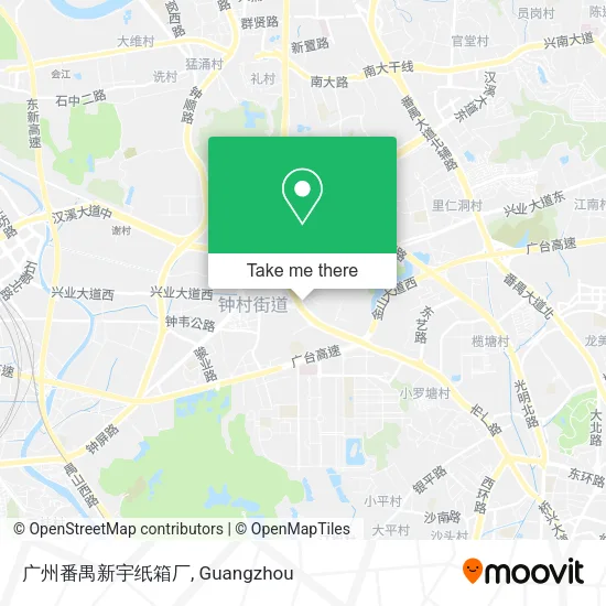 广州番禺新宇纸箱厂 map