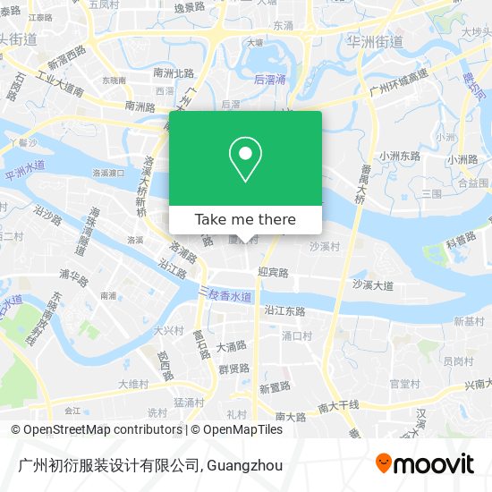 广州初衍服装设计有限公司 map