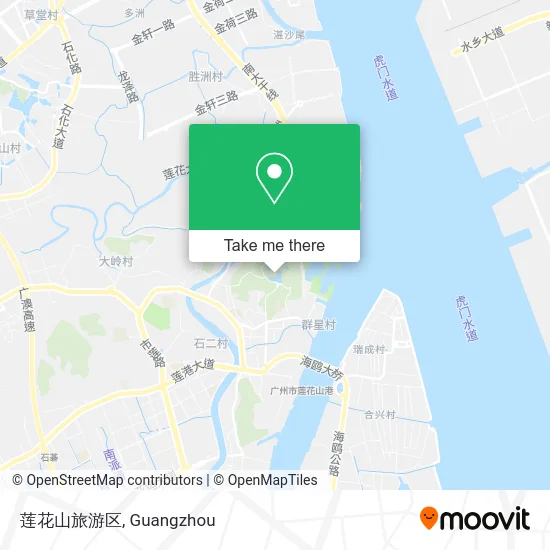 莲花山旅游区 map
