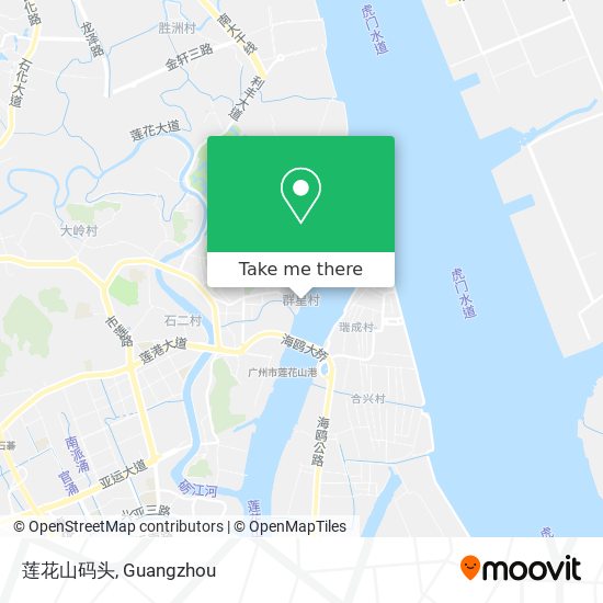 莲花山码头 map