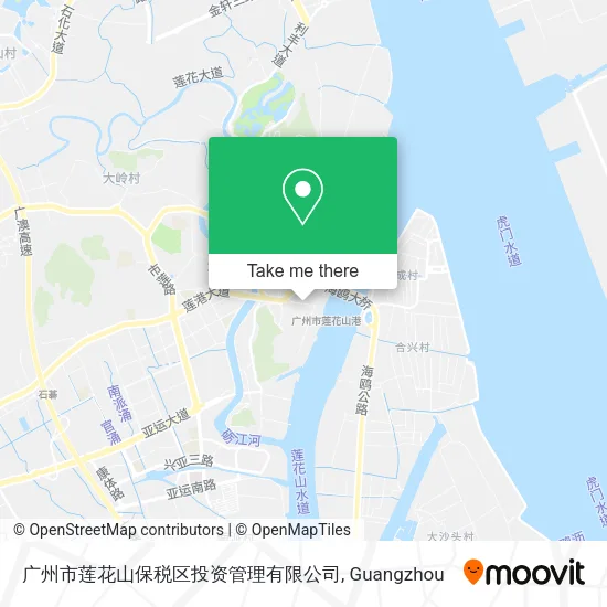 广州市莲花山保税区投资管理有限公司 map