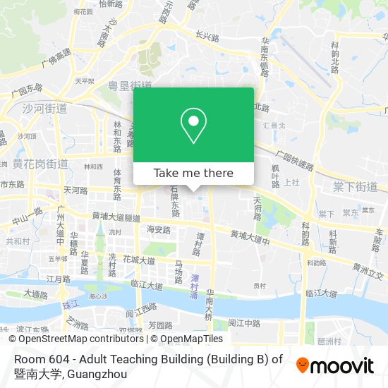 Room 604 - Adult Teaching Building (Building B) of 暨南大学 map