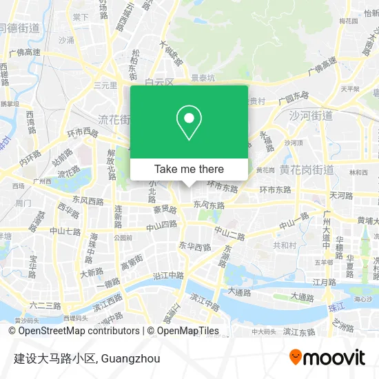建设大马路小区 map