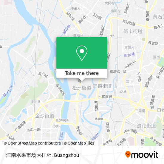 江南水果市场大排档 map