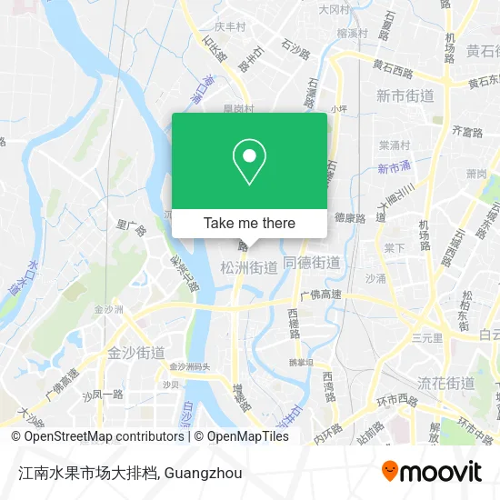 江南水果市场大排档 map
