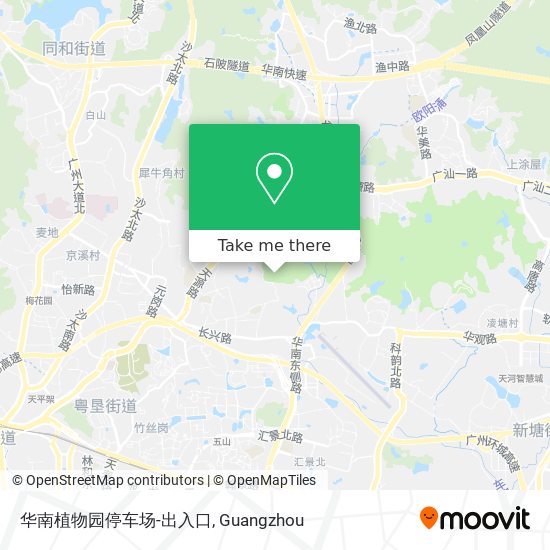 华南植物园停车场-出入口 map