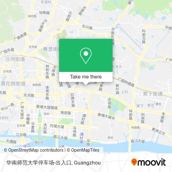 华南师范大学停车场-出入口 map
