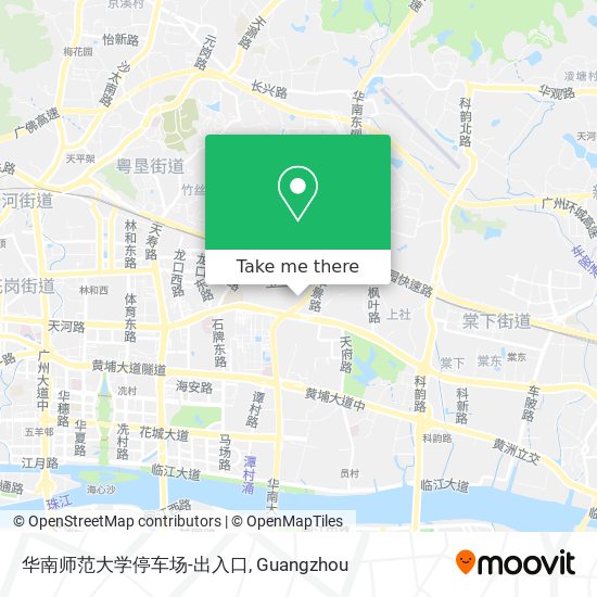 华南师范大学停车场-出入口 map