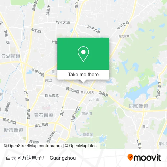 白云区万达电子厂 map