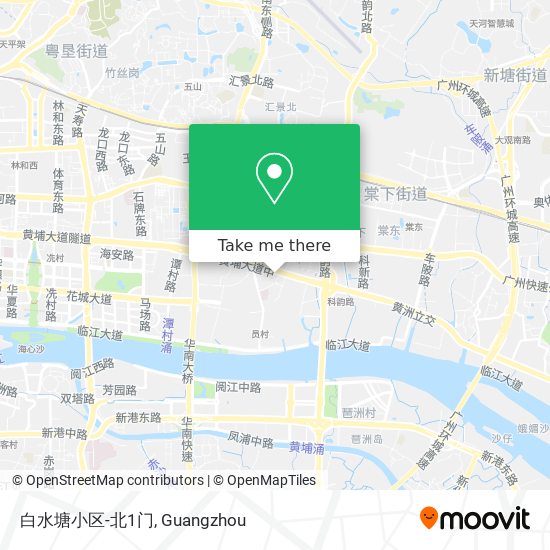 白水塘小区-北1门 map