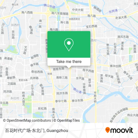 百花时代广场-东北门 map