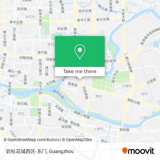 碧桂花城西区-东门 map
