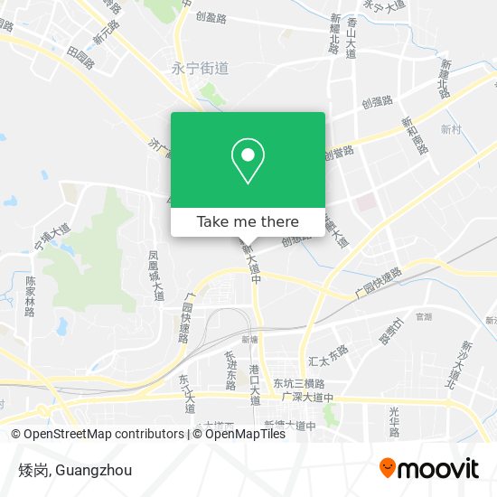 矮岗 map