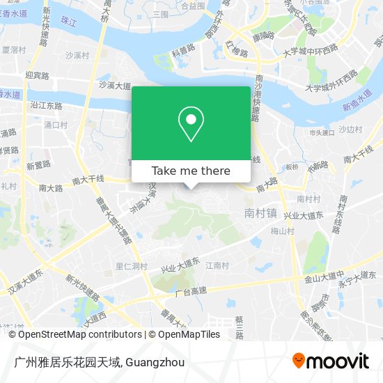 广州雅居乐花园天域 map