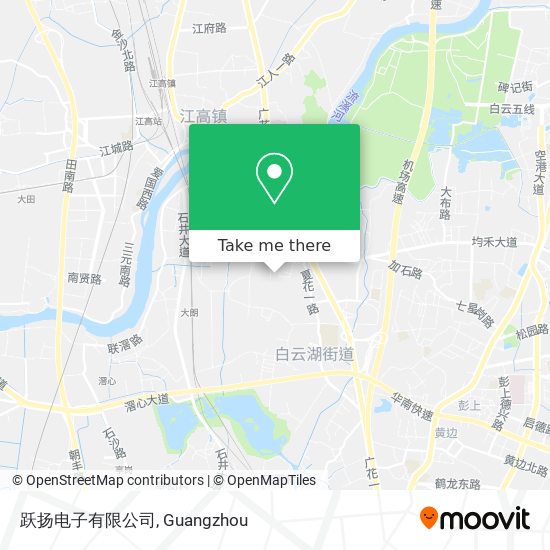 跃扬电子有限公司 map