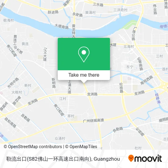勒流出口(S82佛山一环高速出口南向) map