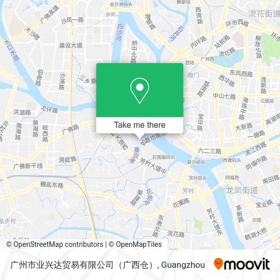 广州市业兴达贸易有限公司（广西仓） map
