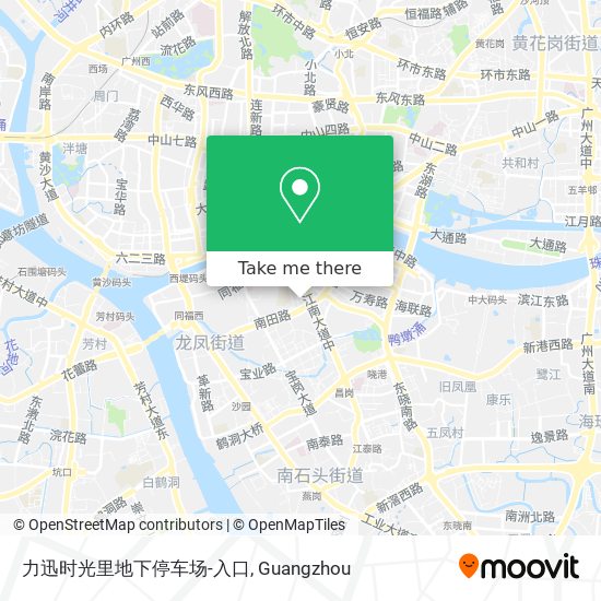 力迅时光里地下停车场-入口 map