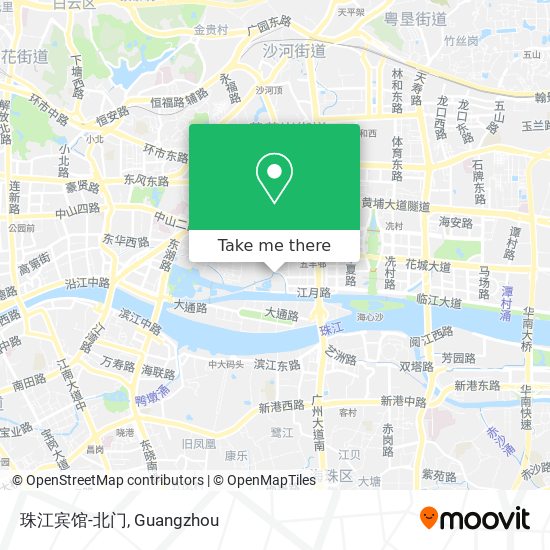 珠江宾馆-北门 map