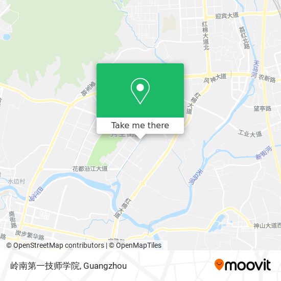 岭南第一技师学院 map