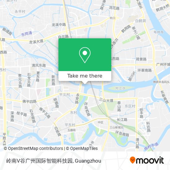 岭南V谷广州国际智能科技园 map