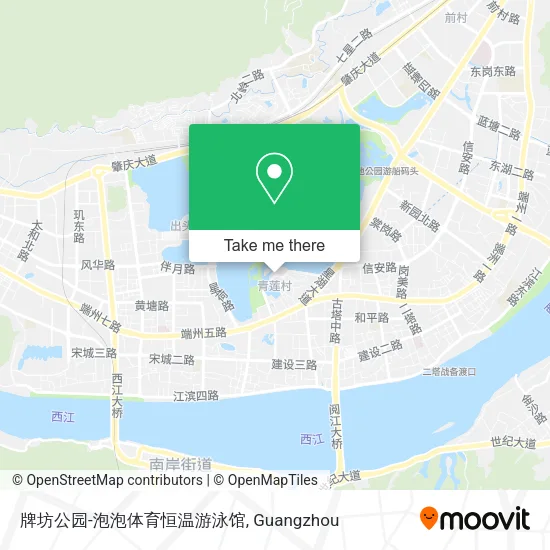 牌坊公园-泡泡体育恒温游泳馆 map